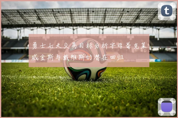 勇士七大交易目标分析字母哥克莱威金斯与戴维斯的潜在回归